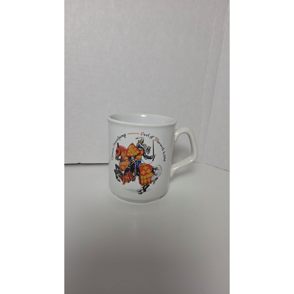 Vintage Earl of Warwick Mug Knight on Horseback Collectible
